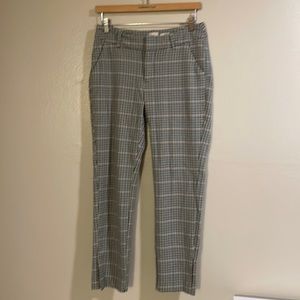 Black and white plaid pants